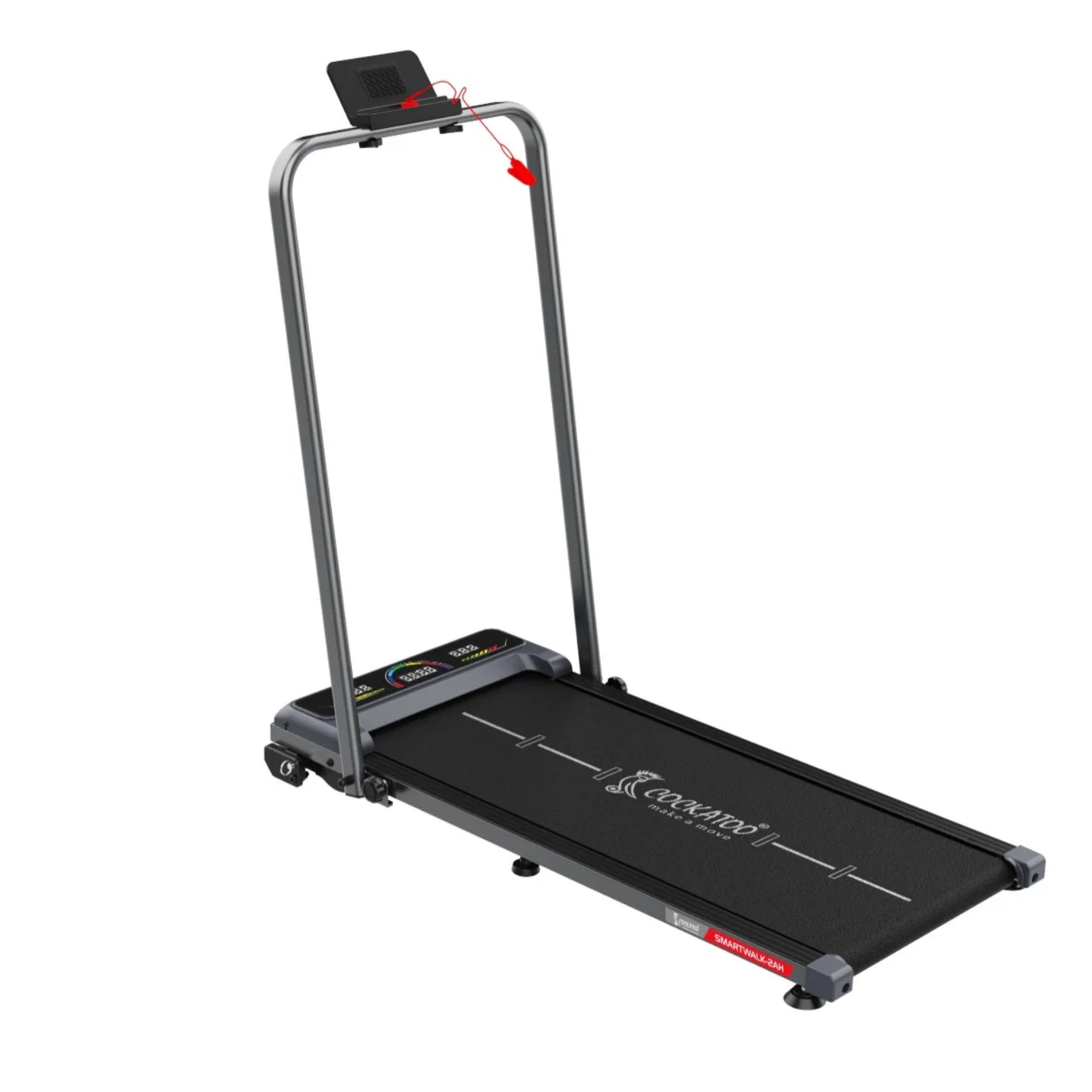 Cockatoo SmartWalk 2AH Walkpad – Foldable Under-Desk Walking Treadmill with Remote Control, LED Display & Compact Home Fitness Design - Best Price online Prokicksports.com