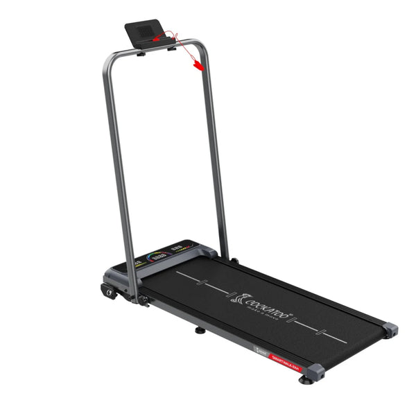 Cockatoo SmartWalk 2AH Walkpad – Foldable Under-Desk Walking Treadmill with Remote Control, LED Display & Compact Home Fitness Design