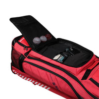 Shrey 3333 Legacy Duffle Wheelie 120 Cricket Kitbag | Spacious, Durable & Easy-to-Carry Cricket Gear Bag | Red - Best Price online Prokicksports.com