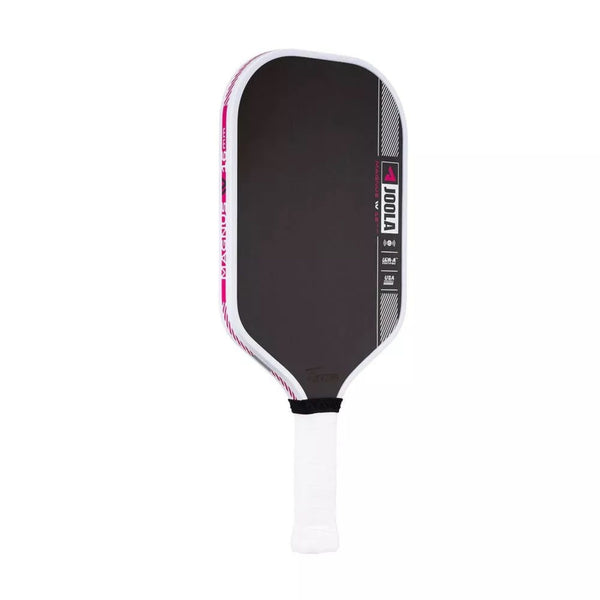 Joola Magnus Pro IV Pickleball Paddle – 16mm | Power & Control Paddle for Competitive Players | Carbon Fiber Surface | Polymer Core | USAPA Approved (Black/White/Pink)