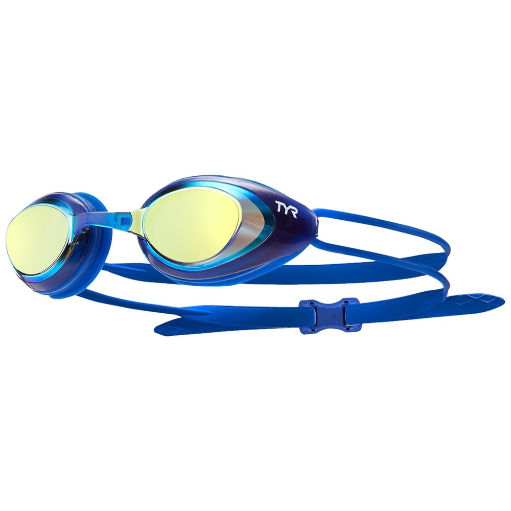 TYR Black Hawk Racing Mirrored Swimming Goggles | Low-Profile Racing Goggles with UV Protection & Custom Fit - Best Price online Prokicksports.com