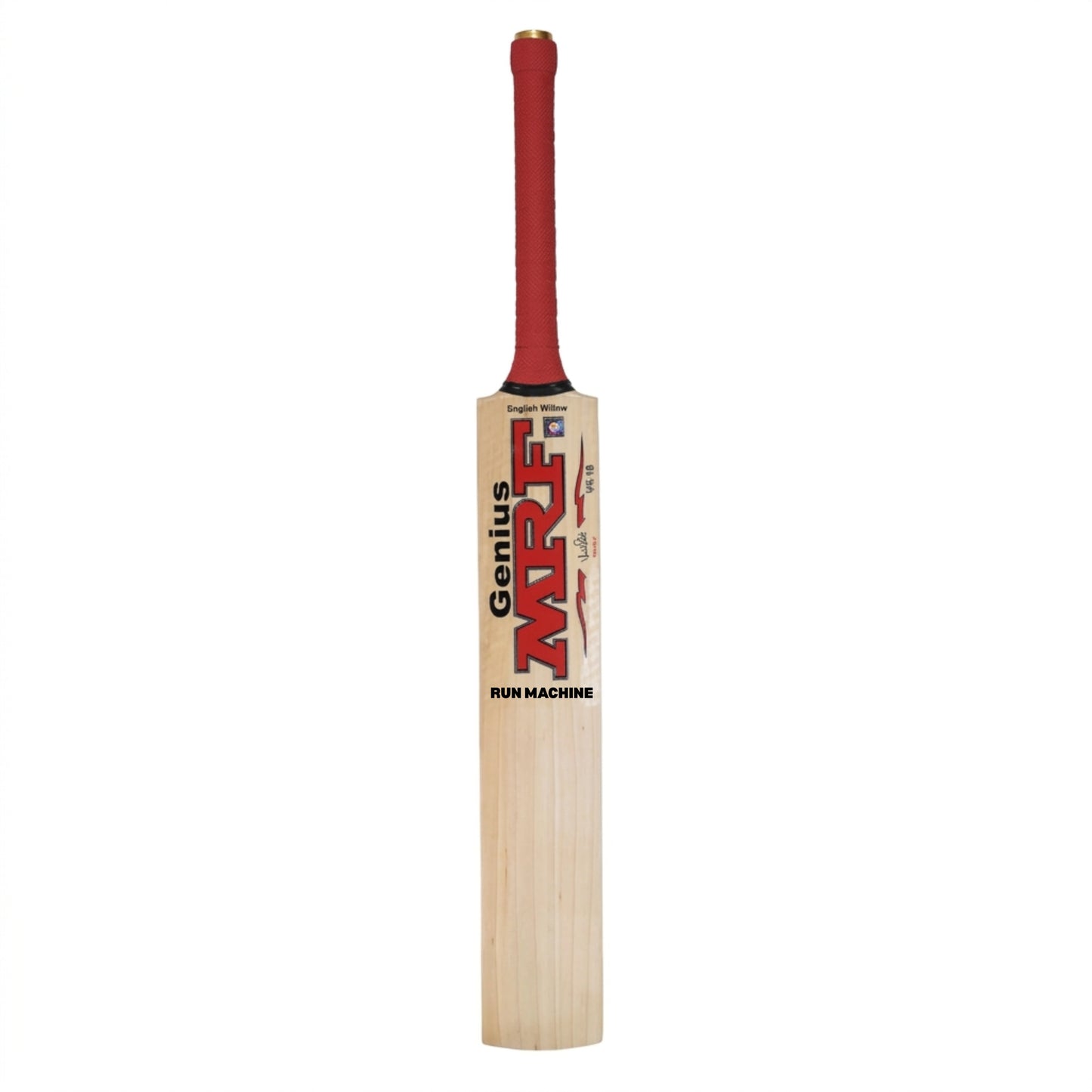 MRF Genius Run Machine English Willow Cricket Bat, Short Handle | Premium Grade Willow with Thick Edges & Power Stroke Design - Best Price online Prokicksports.com