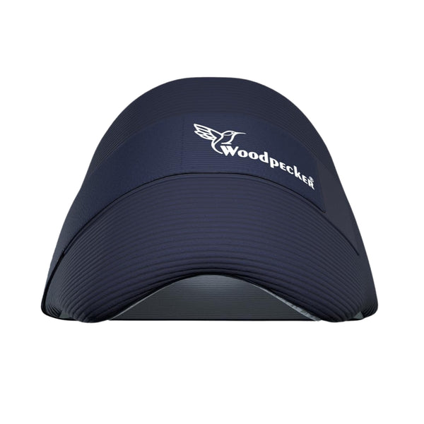 Woodpecker Test Cricket Chest Guard – Navy Blue (High-Density Foam, Hinged PU Shell, Elastic Straps)
