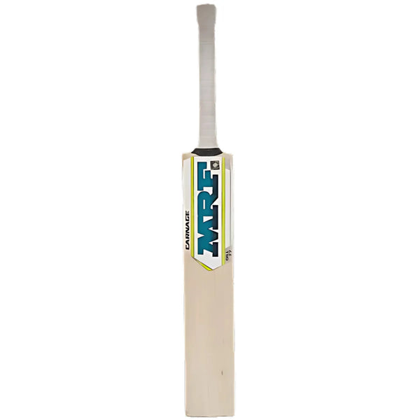 MRF Carnage English Willow Cricket Bat, Harrow | Premium Grade Willow with Thick Edges & Mid-Low Sweet Spot Power
