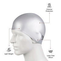 Speedo Flat Silicone Swim Cap – Adult Swimming Cap with Durable Stretch Fit, Tear-Resistant Silicone & Comfortable Hydrodynamic Design - Best Price online Prokicksports.com