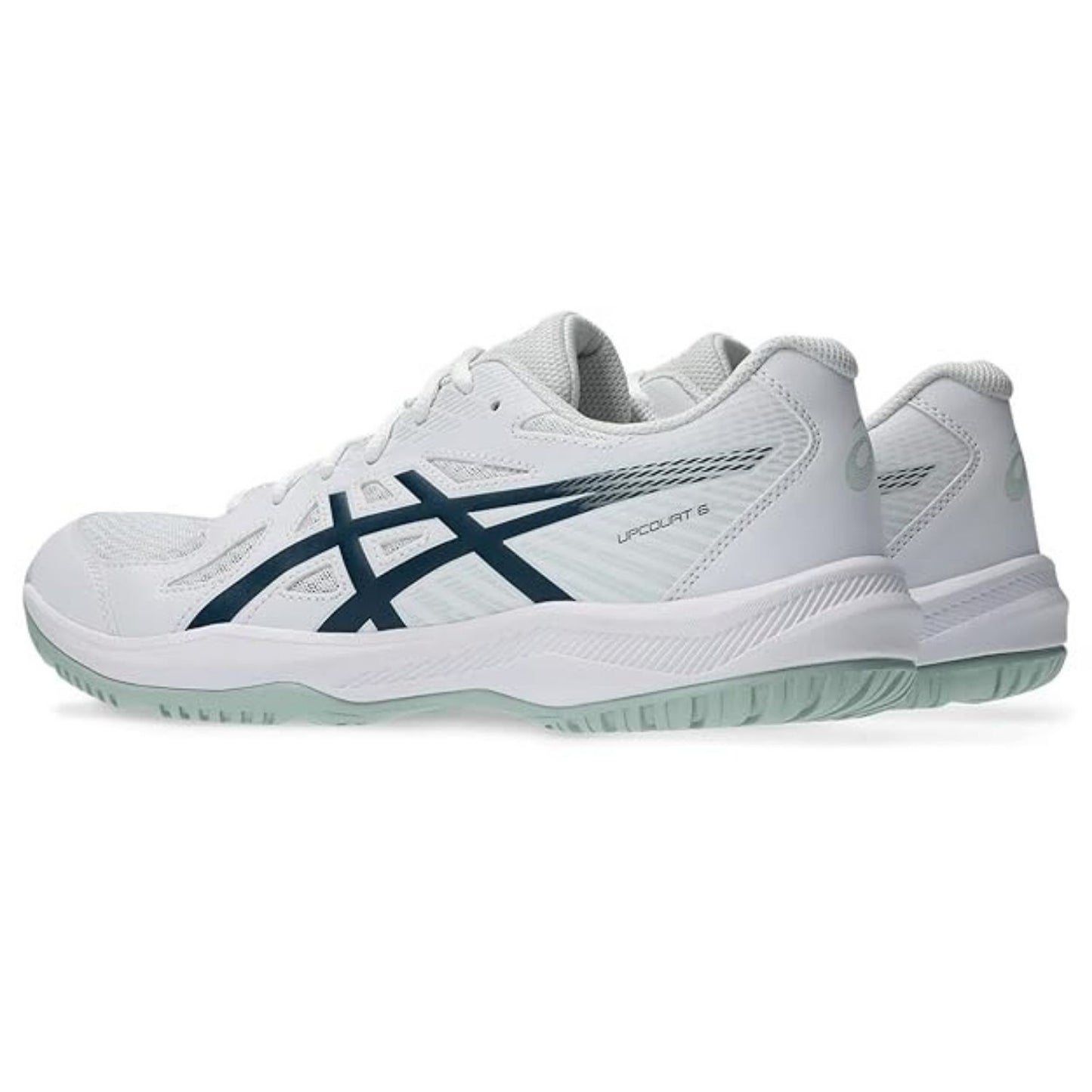 ASICS Upcourt 6 Men’s Badminton Shoes – Lightweight Indoor Court Footwear with Mesh Upper, EVA Cushioning & Non-Marking Rubber Sole for Grip and Comfort