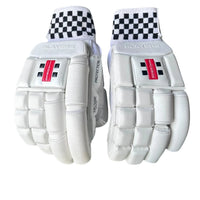 Gray Nicolls GN 9.5 Player Edition Right Hand Batting Gloves – Adult (White) | Elite Protection with Fibre Shield & Premium Leather Palm - Best Price online Prokicksports.com