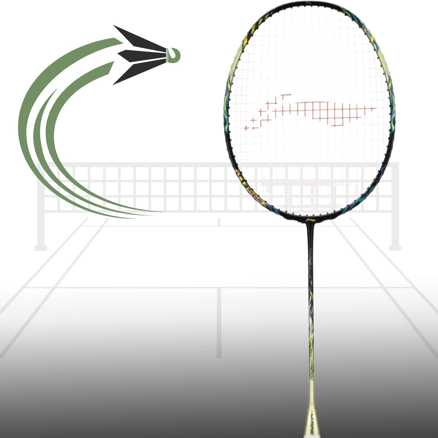 Li-Ning AXForce 100 Unstrung Badminton Racquet – Lightweight
