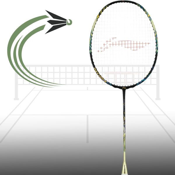 Li-Ning AXForce 100 Unstrung Badminton Racquet – Lightweight, Medium Flex Shaft, Even Balance, Graphite Frame, Isometric Head | For Professional Attacking Players