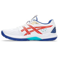 ASICS Powerbreak FF Men Indoor Court Shoes | FlyteFoam Cushioning & Maximum Stability for Badminton | White/ASICS Blue - Best Price online Prokicksports.com