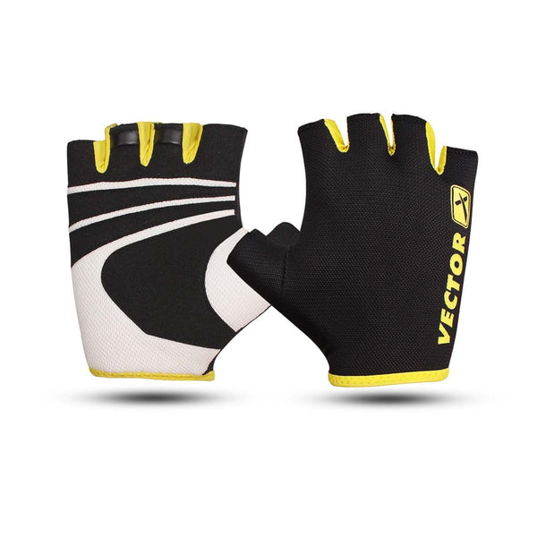 Vector X VX-450 Fitness Gloves | Anti-Slip Padded Gym Gloves with Breathable Mesh & Adjustable Wrist Support