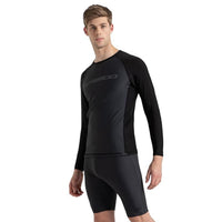 Speedo AM Performance Printed Swimactive Long Sleeve Suntop – Men UV Protection Swim Top, Quick Dry Stretch Rashguard, True Navy Blue/Cobalt Pop - Best Price online Prokicksports.com