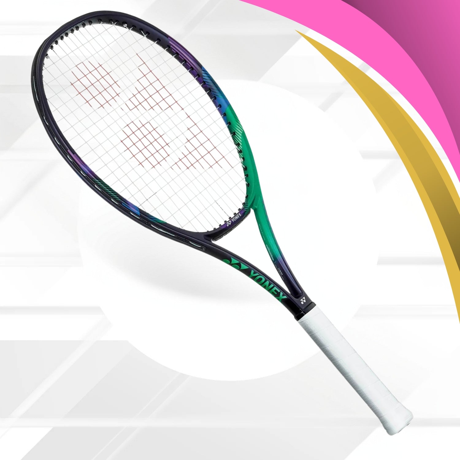 Yonex VCore Pro 100L Tennis Racquet (Unstrung) Green/Purple G3 (4 3/8) 300g - Best Price online Prokicksports.com