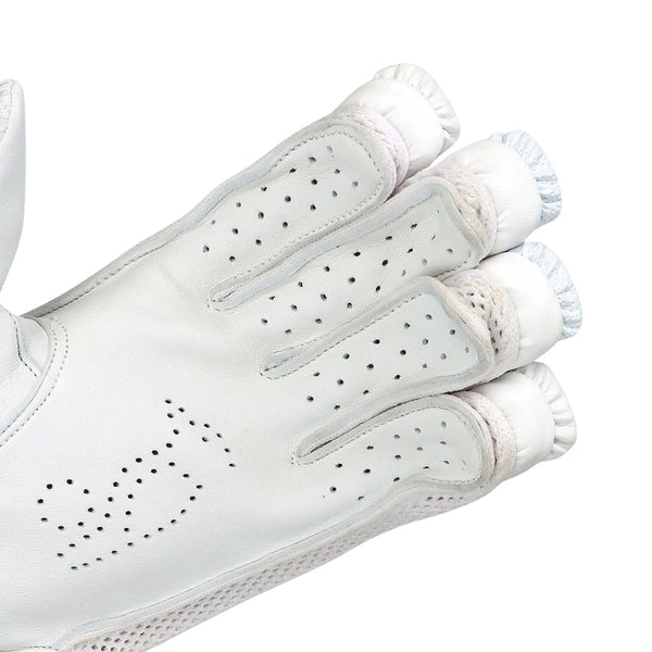 Kookaburra Ghost Pro 4.0 Left Hand Batting Gloves – Adult Cricket Gloves | Superior Comfort & Protection | White