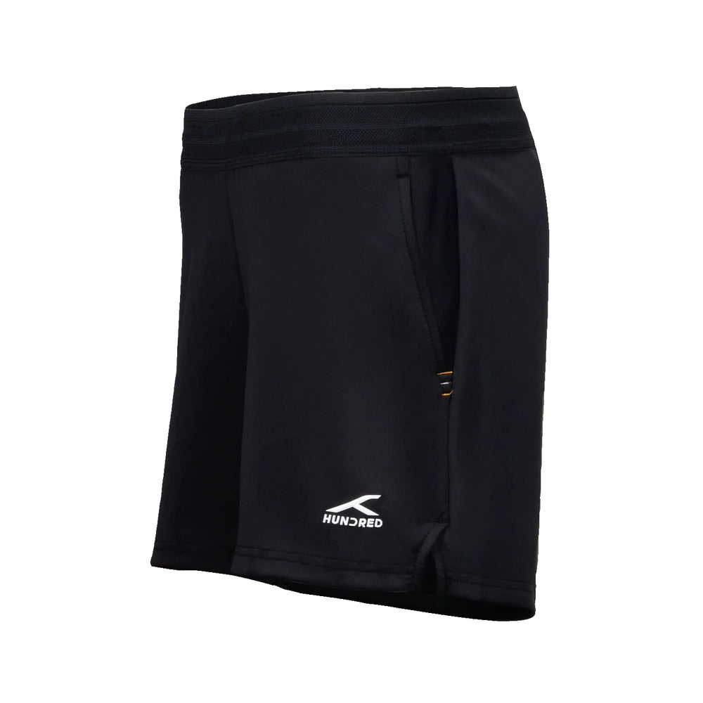 Hundred HBBS-5M274-1 Men’s Shorts, Black | Lightweight Polyester Fabric with Breathable Fit & Multi-Sport Comfort - Best Price online Prokicksports.com