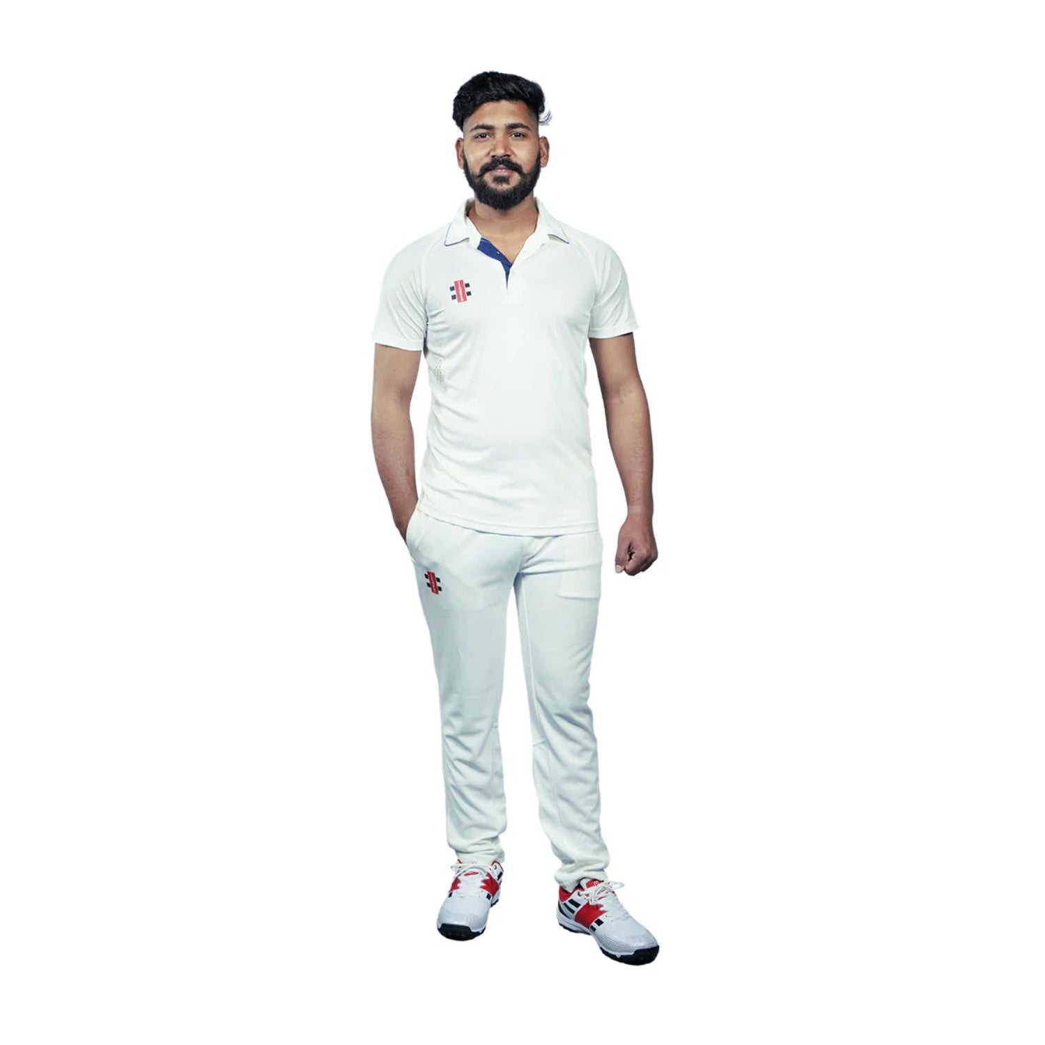 Gray Nicolls GN 10 Pro Performance Cricket T-Shirt – Full Sleeve | Breathable Moisture-Wicking Fabric with Athletic Fit for Training & Match Wear, Off White - Best Price online Prokicksports.com