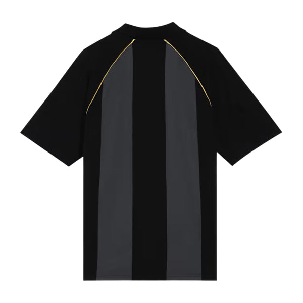 PUMA x RCB Striper Polo II Polo T-Shirt for Men | Classic Collar with Button Placket, Knitted Fabric & Official RCB Branding