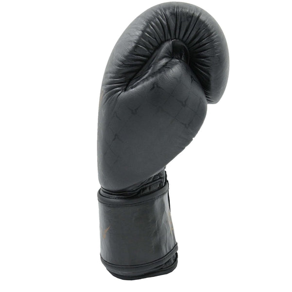 Invincible Special Edition Muay Thai Pro Boxing Gloves | Premium Synthetic Leather | MMA, Kickboxing, Heavy Bag | Hook & Loop Closure - Black