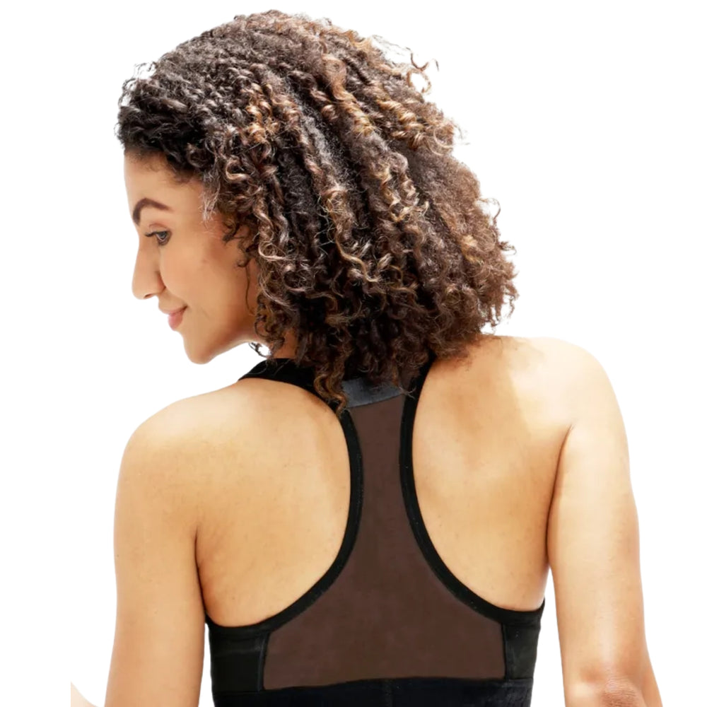 Shrey Clair Sports Bra, Black | Medium Support Active Bra with Breathable Fabric & Comfortable Fit - Best Price online Prokicksports.com