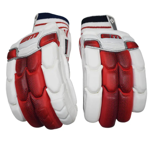 EM Pro Players Right Hand Batting Gloves – Men’s  | Pro-Level Protection with Premium Leather Palm & Multi-Flex Design