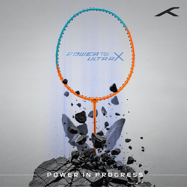 Hundred Powertek Ultra X Strung Badminton Set (2 Racquets) | Lightweight Aluminium Frame with Head-Heavy Balance, Full Cover | Beginner Friendly Combo Kit