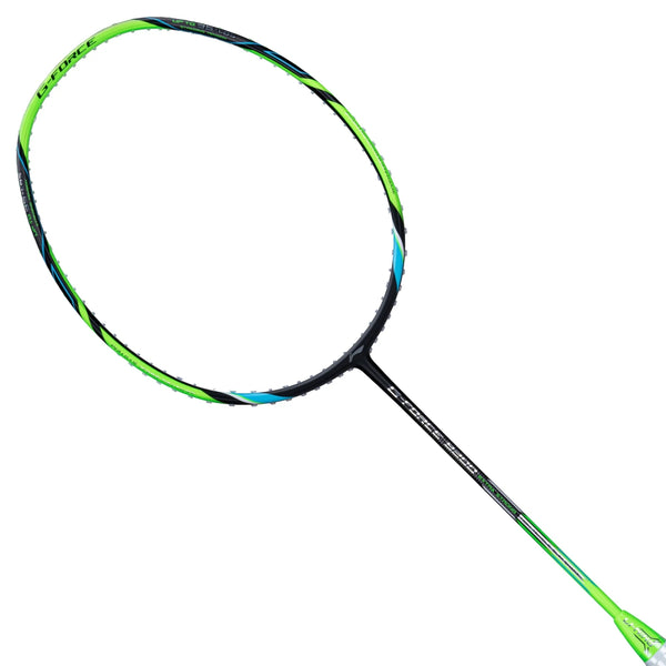 Li-Ning G-Force 8200 Extra Strong Strung Badminton Racquet (3U G6) | Head-Heavy Carbon Graphite Frame with Dynamic Optimum Frame & 35 lbs Tension (Black/Lime Green)