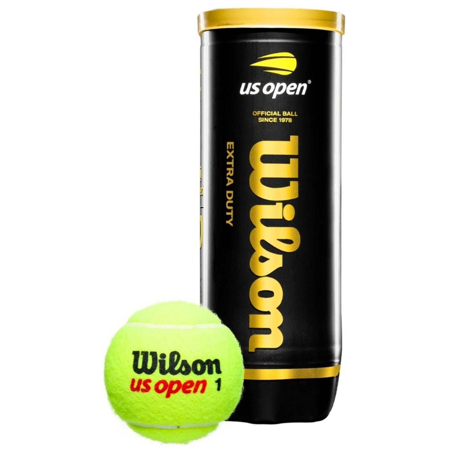 Wilson US Open Extra Duty Tennis Balls Carton (24 Cans)