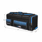 DSC Classic XL Cricket Kit Bag with Wheelie – Black/Blue, Extra Large Capacity Wheelie Cricket Gear Bag with Durable Fabric & Multiple Compartments - Best Price online Prokicksports.com