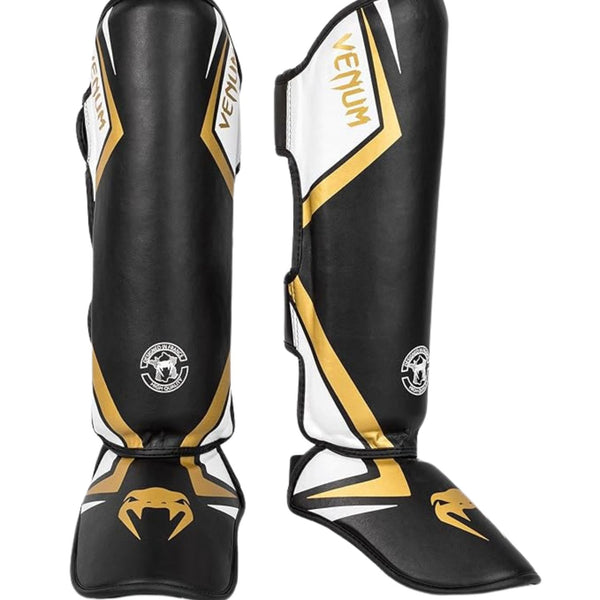 Venum Contender 2.0 Standup Shinguards | Durable & Lightweight Shin Protection for Muay Thai, MMA & Kickboxing