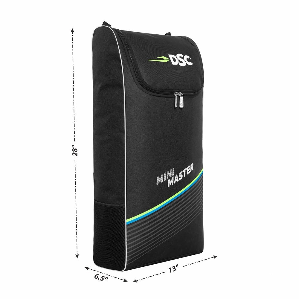 DSC Mini Master Cricket Kit Bag – Black, Compact Junior Cricket Gear Bag with Durable Fabric & Spacious Storage - Best Price online Prokicksports.com