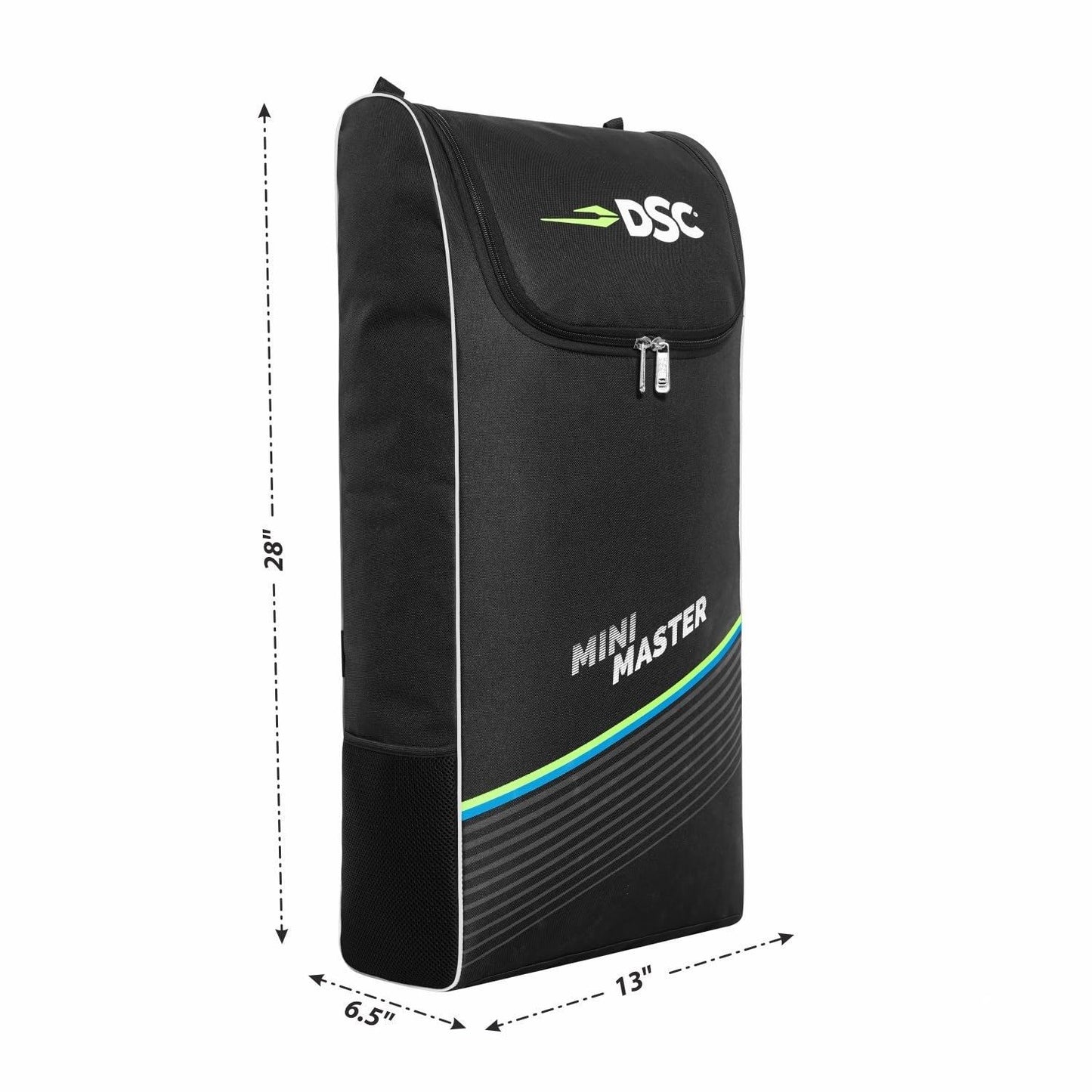 DSC Mini Master Cricket Kit Bag – Black, Compact Junior Cricket Gear Bag with Durable Fabric & Spacious Storage - Best Price online Prokicksports.com