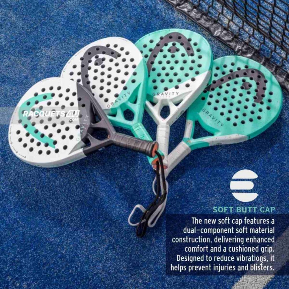 Head Gravity Team 2024 Padel Racquet 360g | Lightweight Round Shape Control Racket with Auxetic Technology - Best Price online Prokicksports.com