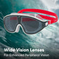 Speedo Biofuse Rift Swimming Goggles – Adult | Wide Vision Anti-Fog UV Protection Mask with Biofuse Comfort Technology, Soft Seals & Adjustable Strap (Lava Red/Oxid Grey/Smoke) - Best Price online Prokicksports.com