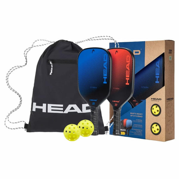 Head Spark Pickleball Set 230g | Complete Starter Kit with 2 Paddles, 2 Balls & Carry Bag | Lightweight Performance Set