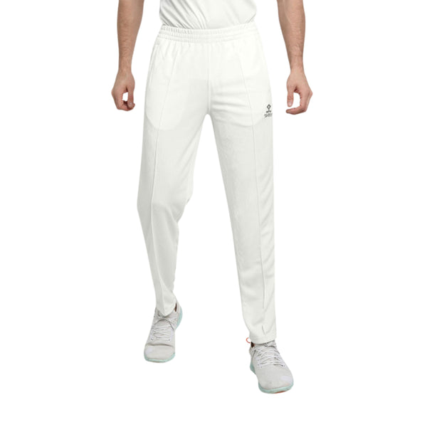 Shrey Match 2.0 Junior Cricket Trousers – Lightweight, Breathable Off-White Pants for Kids’ Match, Practice, Coaching Sessions, and School Cricket Uniforms
