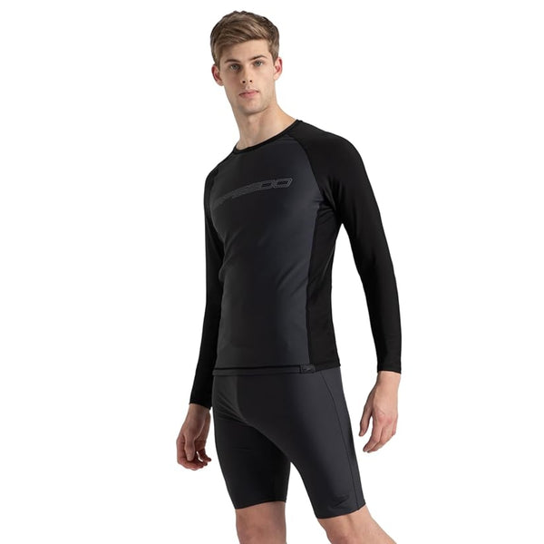 Speedo Printed Long Sleeve SunTop – Men’s Swimming Top with UV Protection