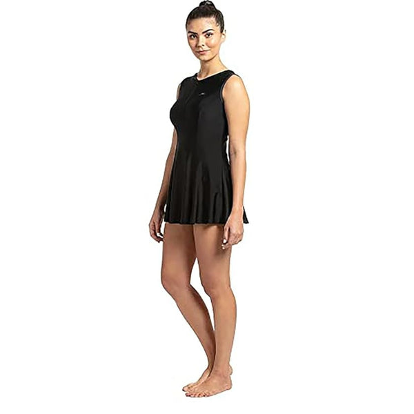 Speedo AF Closebeck Women's One-Piece Swimming Dress – Comfortable Chlorine-Resistant Swimwear with Secure Fit for Training & Leisure Swimming