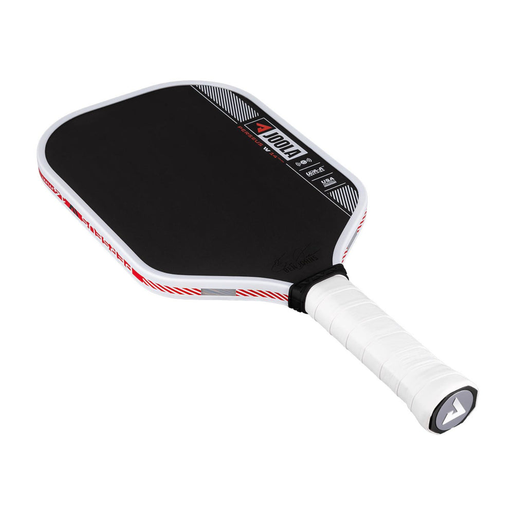 JOOLA Ben Johns Perseus Pro IV Pickleball Paddle – 14mm & 16mm | Pro-Level Paddle for Power & Spin | Carbon Friction Surface | USAPA Approved (Black/White/Red) - Best Price online Prokicksports.com