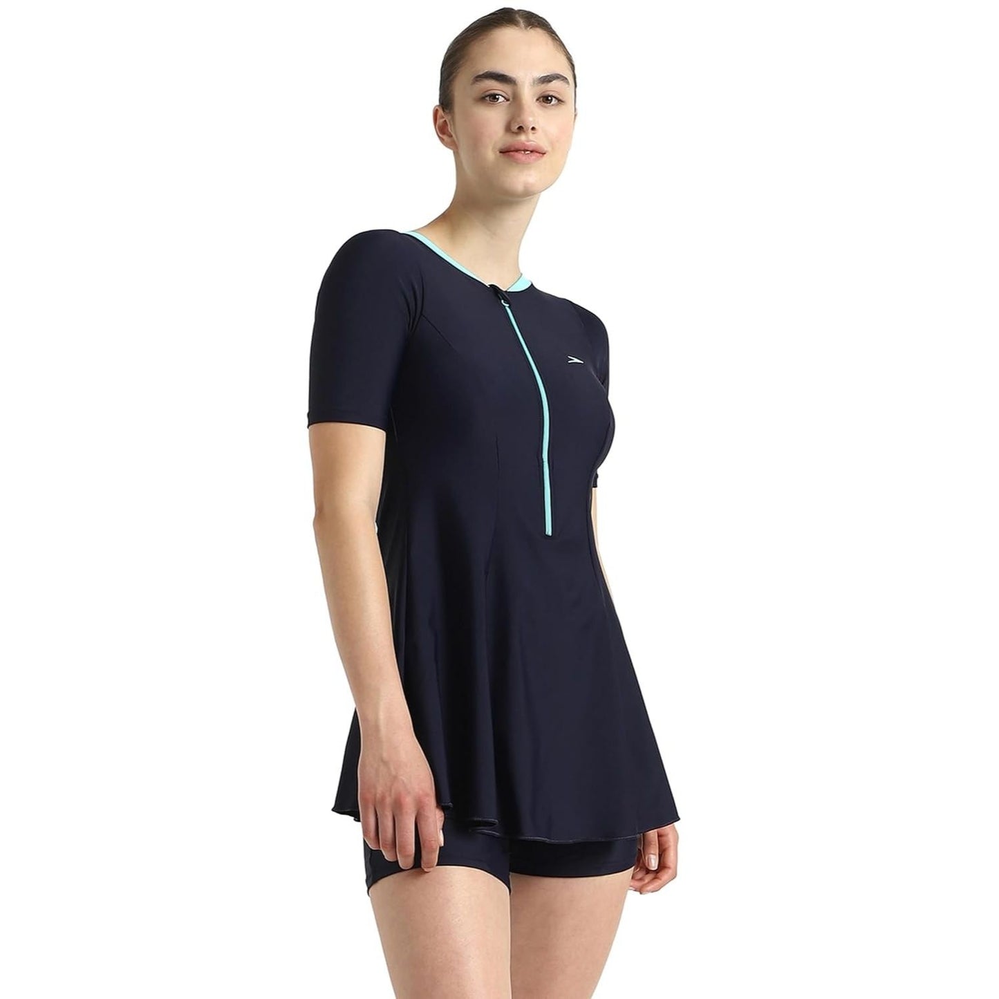 Speedo Women’s Endurance10 Closedback Sleeved Swimdress With Boyleg – Chlorine‑Resistant UPF 40+ Modest Swimwear - Best Price online Prokicksports.com