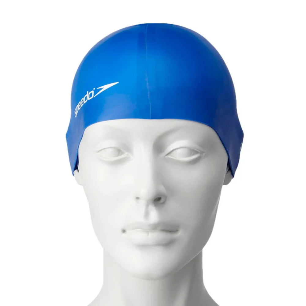 Speedo Flat Silicone Swim Cap – Adult Swimming Cap with Durable Stretch Fit, Tear-Resistant Silicone & Comfortable Hydrodynamic Design