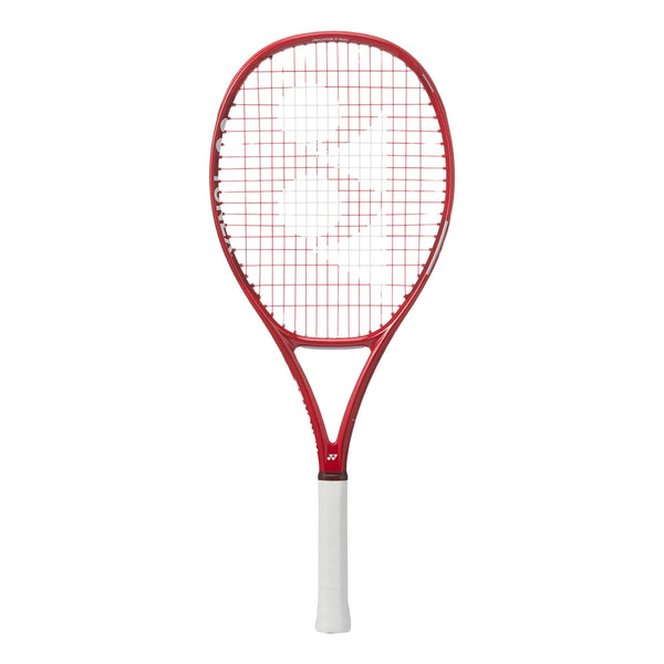 Yonex VCore 26 Strung Tennis Racquet, Ruby Red (G04) - 235 Grams | Junior Spin Racquet with Isometric Head & Lightweight Control