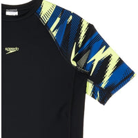 Speedo Hyperboom Short Sleeve Suntop – Boys UV Protection Swimwear Top, Quick Dry Stretch Fabric, Performance Swim Rashguard - Best Price online Prokicksports.com