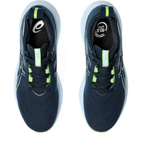 ASICS GEL-NIMBUS 26 Running Shoes for Men | Maximum Cushioning | PureGEL Technology | French Blue/Electric Lime | Plush Comfort for Long Runs - Best Price online Prokicksports.com