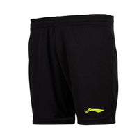 Li-Ning AKST725 Men’s Badminton Shorts – Turbo Dri Air Dry Tech, Lightweight Polyester, Quick Dry, Breathable, Black/Silver - Best Price online Prokicksports.com
