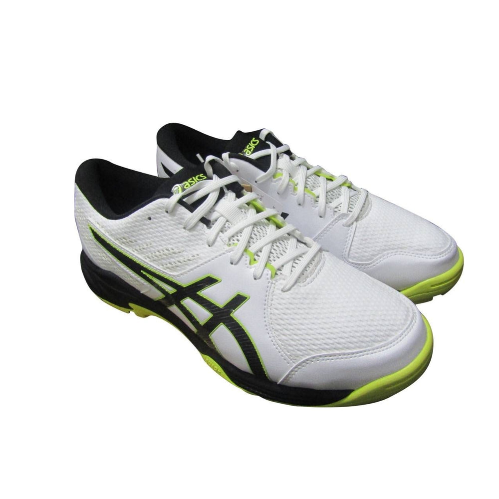 ASICS Gel-Peake 2 Cricket Shoes (Men) | Rubber Outsole | Breathable Mesh | Rearfoot GEL Cushioning | White/Atlantis Blue - Best Price online Prokicksports.com