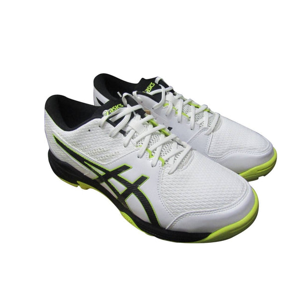 ASICS Gel-Peake 2 Cricket Shoes (Men) | Rubber Outsole | Breathable Mesh | Rearfoot GEL Cushioning | White/Atlantis Blue