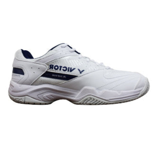 Victor A301-IN-AB Badminton Shoes White/True Blue | Lightweight Indoor Court Shoes with Enhanced Grip & Comfort | Training & Match Play