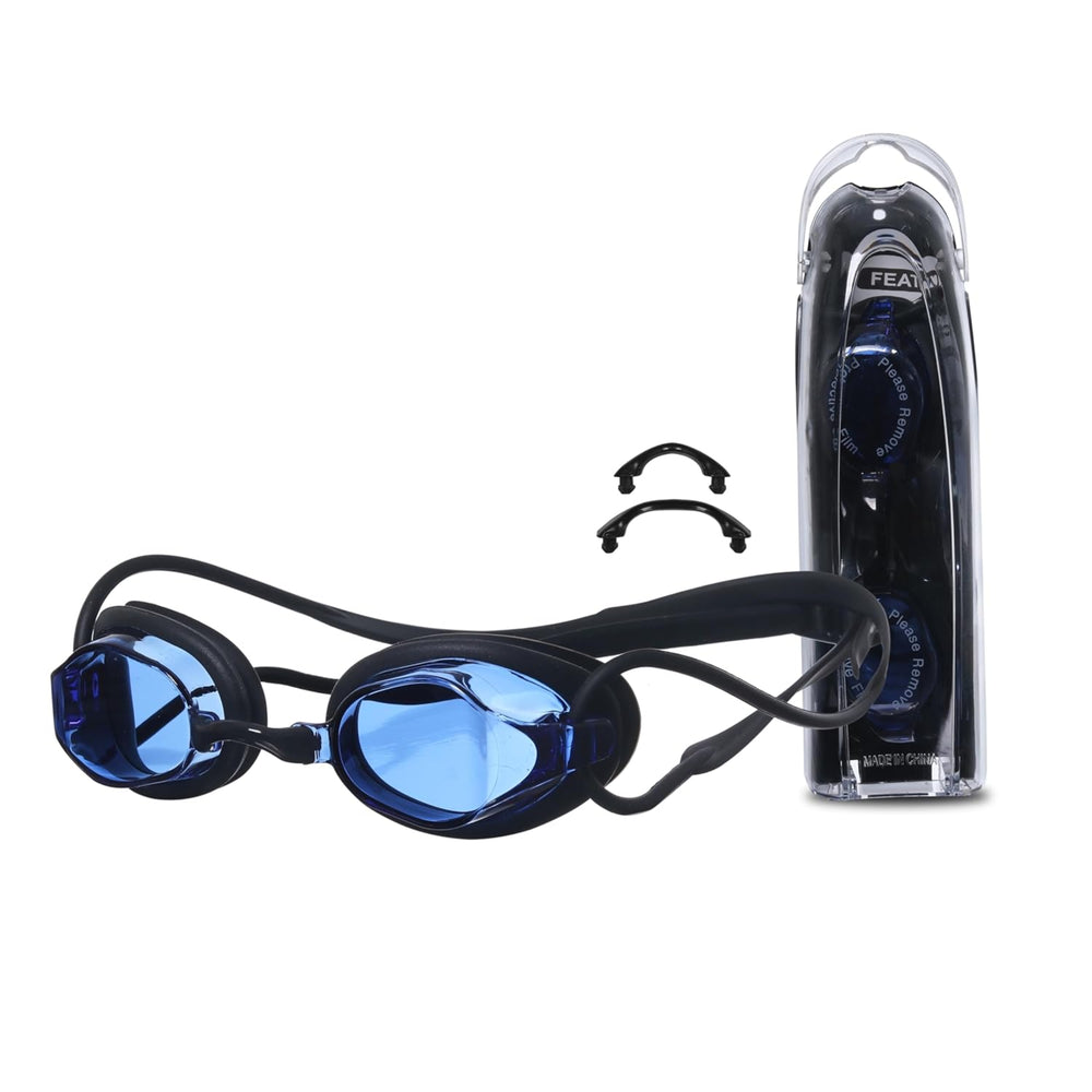 Viva Cross Swimming Goggle – White | Two-Piece Design with Anti-Fog Lens & Secure Double Strap Fit - Best Price online Prokicksports.com