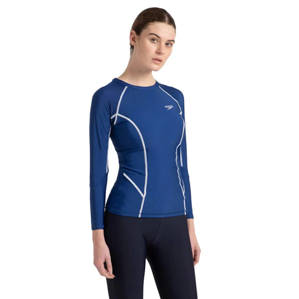 Speedo AF Solid LS Rash Top – Women’s Long Sleeve Swim Top