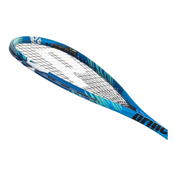 Prince Vortex Pro 650 Squash Racquet – Blue | Power-Driven Frame with Spin-Enhancing Vortex Technology